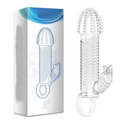 Vibrating Cock Ring Clitoris Stimulation Penis Sleeve Penis Enhancers G-Spot Vibrator Delayed Ejaculation Sex Toys for Couples