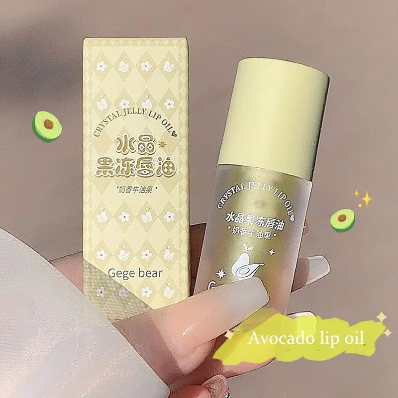 1pc 4g Crystal Jelly Lip Oil Hydrating Plumping Lip Gloss Coat For Cute Lipsticks Tinted Clear Serum Fruit Lip Balm Cosmetics