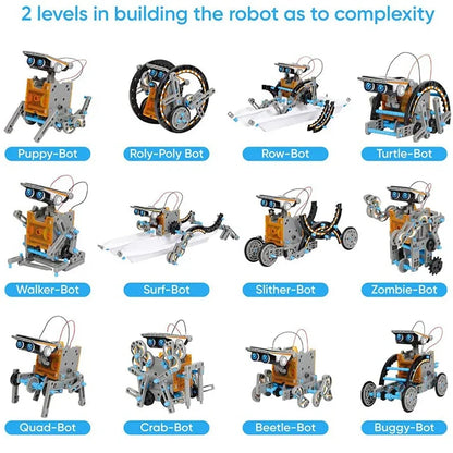 Solar Robot Kits High-Tech Science Toy 12 In 1 Develop Educational Solar Powered Learning Robotic Programming Toys for Boys