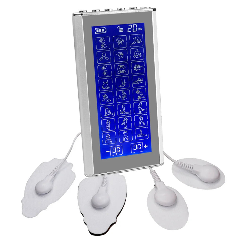 Physiotherapy Pulse Body Massager Household 24 Modes EMS  Electric Muscle Therapy Stimulator 4 Output Channel TENS Unit Machine