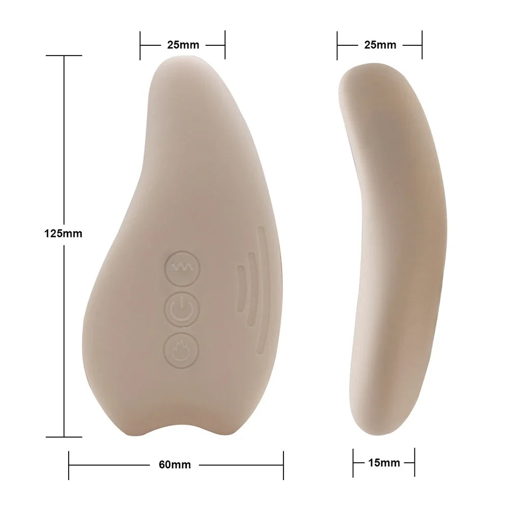 Warming Lactatio waterproof Massager Soft Silicone Breast Massager for Breastfeeding Heat + Vibration for Clogged Ducts Improved