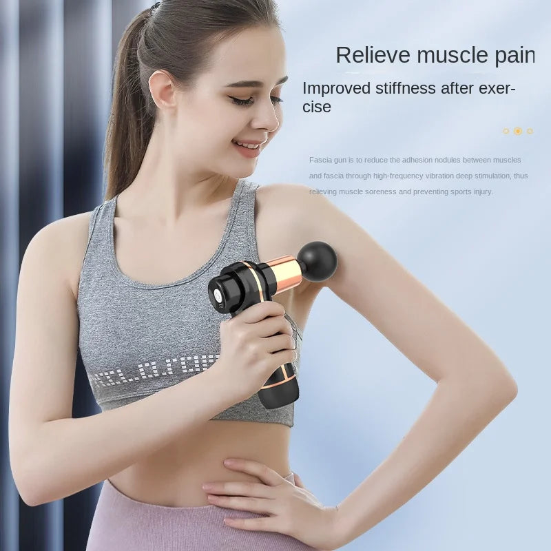 NEW Electric Brushless Muscle Massage Gun Professional Fitness Massager Vibrator Percussion Pistol for Back and Neck Pain Relief