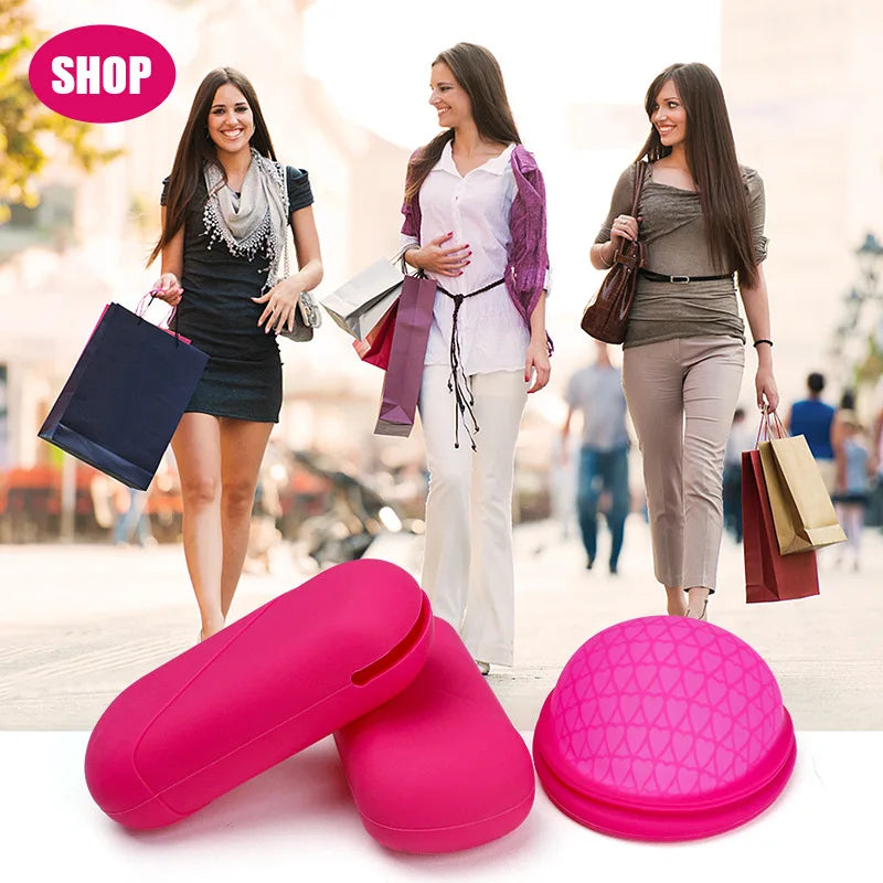 Women Menstrual Disc Flat-fit Design Feminine Hygiene Copa Menstrual Silicone Medica Reusable Menstrual Cup