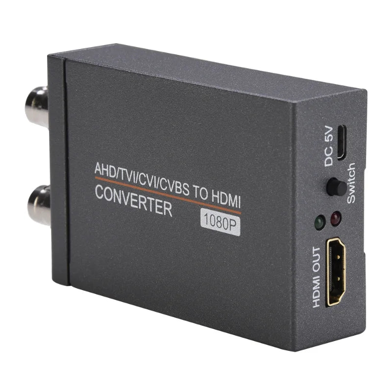 AHD TVI CVI CVBS To HDMI Converter 1080P Analog HD Signal To HDMI Conversion