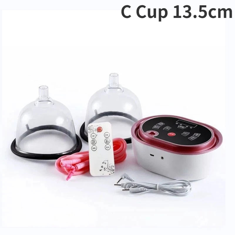 Electric Vacuum Massager Breast Massage Suction Cup Enlargement Pump Enhance Nipple enhancer button lifting Nipples Sucker