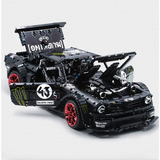 2943PCS MOC Mustang Hoonicorn V2 1:8 Car Building Blocks Ken Block Vehicle 22970 Assemble Bricks Toys Gift for Boy Kids