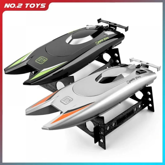 2.4Ghz Radio Rc Boat 30 Km/h High Speed Speedboat Large Capacity Battery Dual Motor Kid Toy Gift Waterproof Remote Control Boat