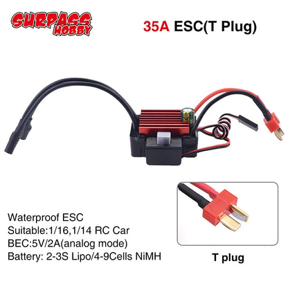 SURPASSHOBBY ESC 150A 80A 120A 25A 35A 45A 60A Waterproof for 1/8 1/10 1/12 RC Car Brushless Motor