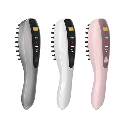 Electric Mini Hair Guide Massage Comb Out Liquid Smear Scalp