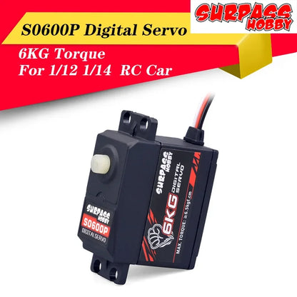 SURPASS Hobby S0600P Plastic Gear 6KG Digital Servo for RC Airplane Robot 1/12 1/14 RC Car Boat Duct Plane