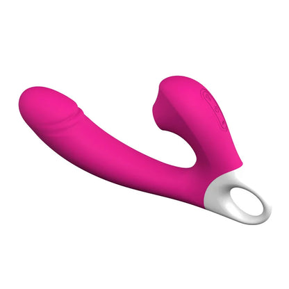 Strong Shock Dildo Massage Stick 10 Frequency Vibration 5 Sucking Modes Female G-Spot Clitoris Stimulation Vibrator Sex Toys