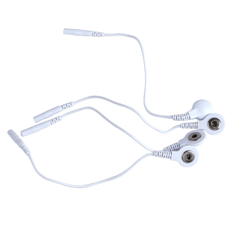 Electrode Lead Wires Standard Connect Cables For Tens / Ems Muscle Stimulator Electrode Pads Massage Digital Therapy Machines