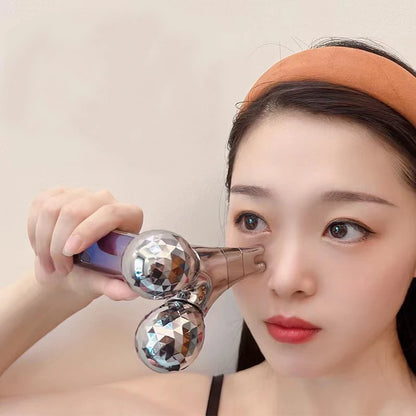 V Face 5D Micro-current Facial Massager Ice Roller Micro-current Device Facial Massager Beauty Skin Care Tool for Face Eyes Neck