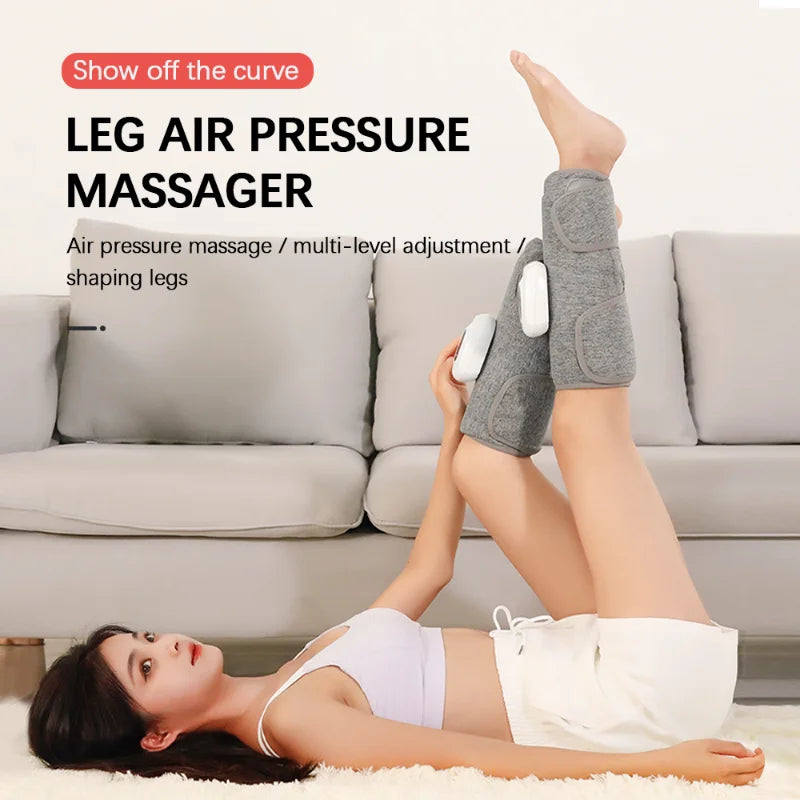 New Electric Leg Massager Wireless Automatic 3 Modes Air Pressure Compression Massager Arm Calf Muscle Muscle Relaxation Device