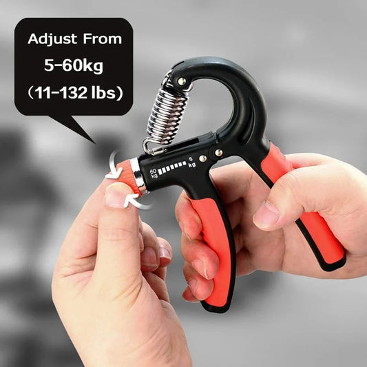 1PC 5-60Kg Gym Fitness Hand Grip Men's Adjustable Finger Heavy Exerciser Muscle Recovery Strength Hand Grip Trainer