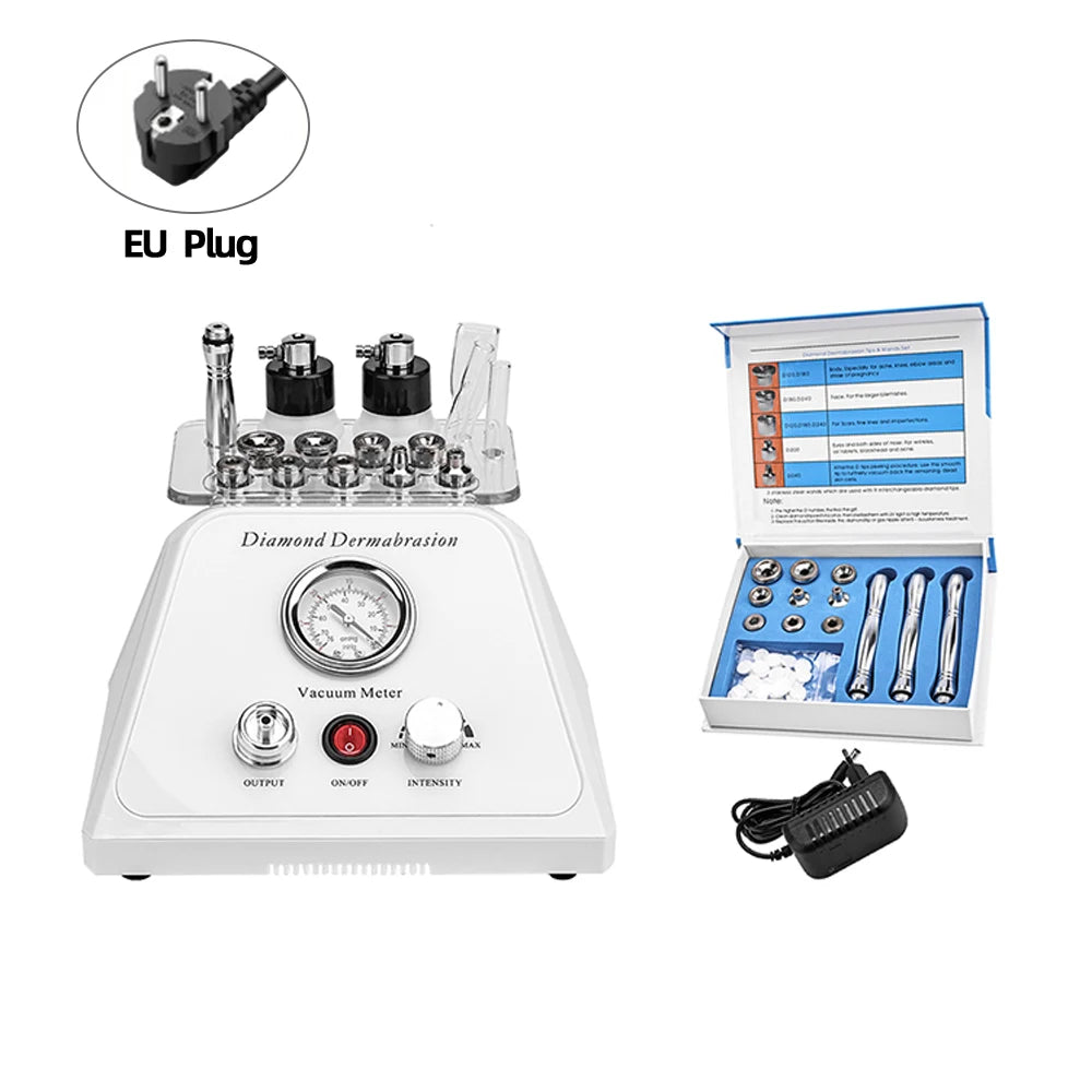 NEW Skin Diamond Micro-dermabrasion Machine Exfoliating Facial Dermabrasion Device Vacuum Wrinkle Removal Peeling Home Beauty