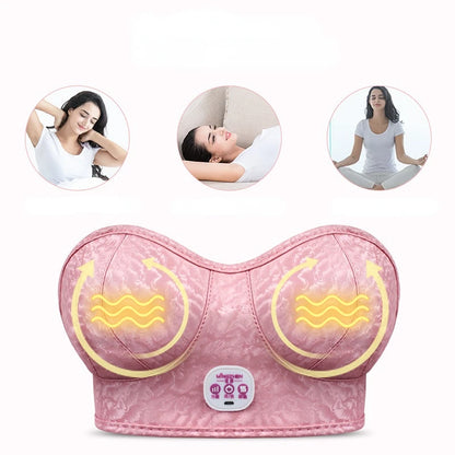 Breast Massage Electric Enlargement Pump Massage Stimulator Breast Lifting UP Lymphatic Drainage Massager Bra Enlarge USB Charge