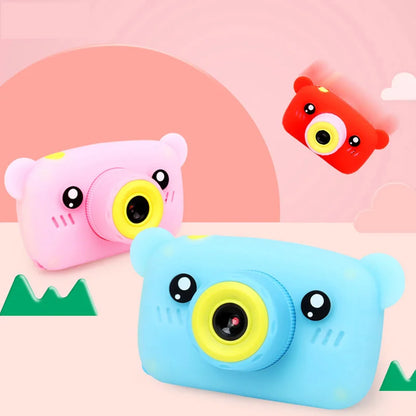 1080P Electronic Digital HD Camera Toys for Kids Cute Mini Pink Blue Video Cameras Children Camera Toys Girls Boys Birthday Gift