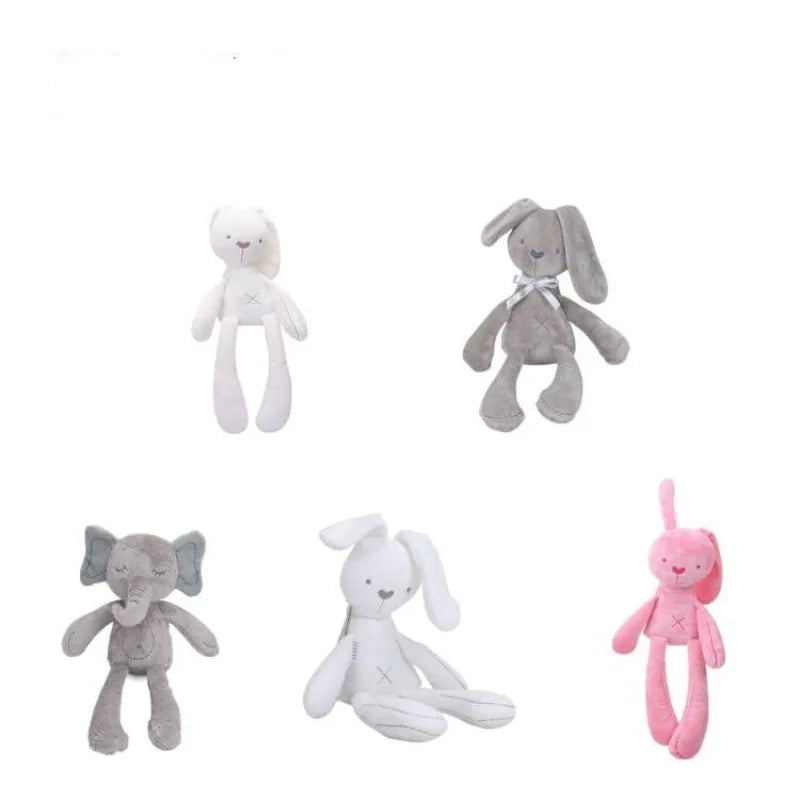 43CM Cute Cartoon Long Ears Rabbit Elephant Doll Baby Soft Plush Toys For Children Bunny Sleeping Mate Stuffed Plush Animal Toy