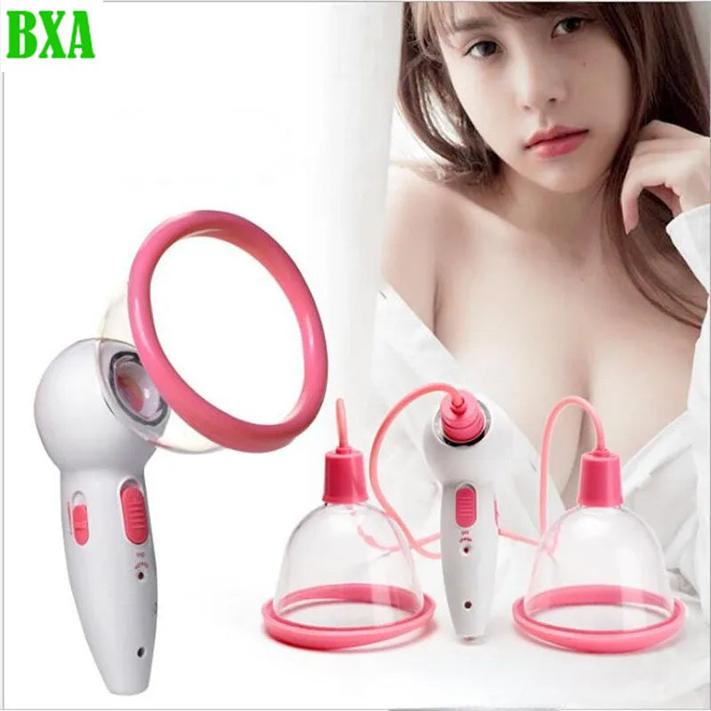 Electric Breast Massage Enlargement Instrument Vacuum Therapy Machine Butt Lift Massager Breast Pump Nipple Sucker Chest Cupping