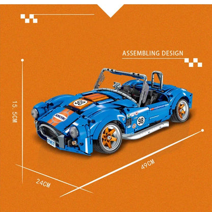 Technical Expert 1816Pcs Cobra Racing Sport Car Model Building Blocks City Speed Vehicle Kid Adult Gift Supercar Bricks MOC Toys