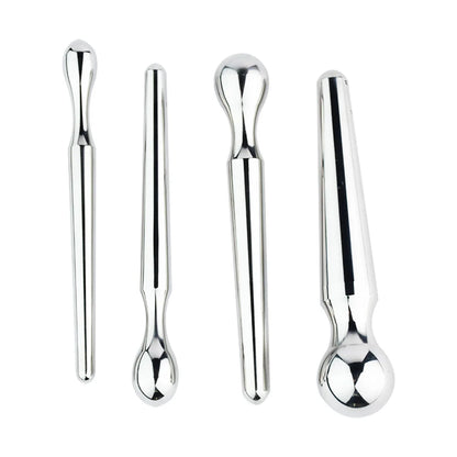 1pcs Stainless Steel Horse Eye Stick Urethral Plugging Dilator Smooth Integrated Double Head Multifunctional Unisex Anal Plug