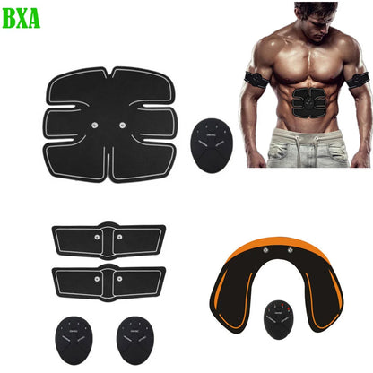 EMS Hips Trainer Muscle Stimulator 6 Modes Wireless Buttocks Abdominal ABS Stimulator Fitness Body Slimming Massager(USB Charge)