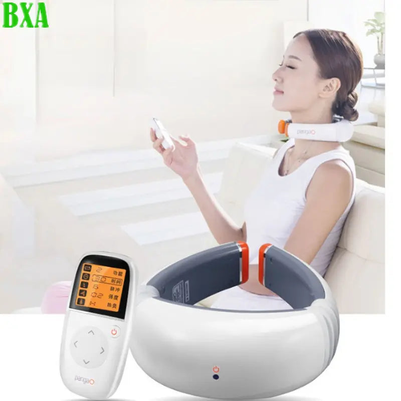 Intelligent 3D Cervical Spine Massager Therapy Instrument  Electric Pulse Neck Massage Far-infrared Magnetic Effect