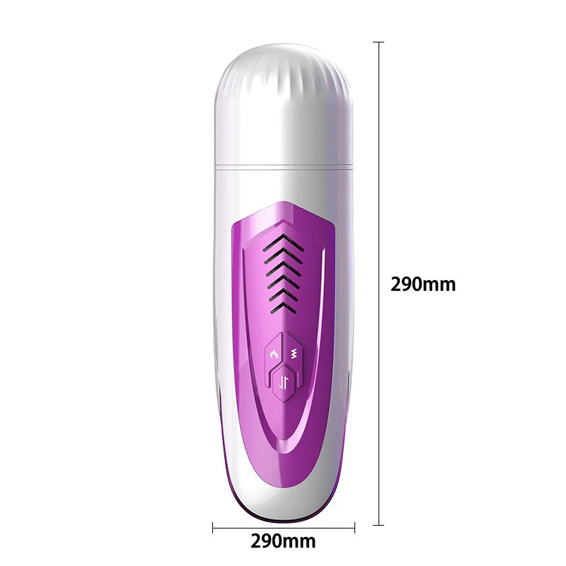 1PCS Powerful Automatic Interactive 10-Vibration Voice Silicone 42 Degree Heating Penis trainer Male Masturbator Sex Toy for Men