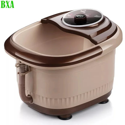 Spa Foot Basin Massager With Bubble Heat 8 Massage Roller Pedicure Adjustable Temperature Foot Bath Massager For Feet Relax