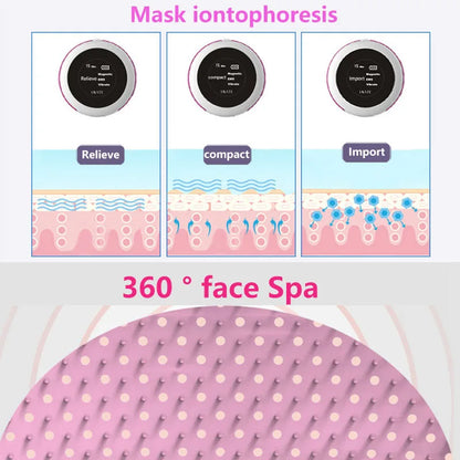 EMS Vibration Beauty Massager Facial SPA Face Mask Chin Cheek Lift Up Slimming Machine Anti-wrinkle Magnet Massage Mask