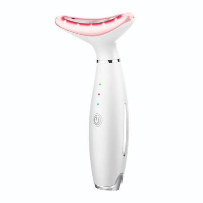 NEW Face Neck Massager Anti Wrinkles Vibration Facial Massager with Triple Action ModesTightening Firm and Smooth 3 Colors Light