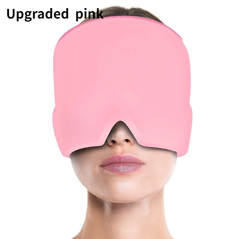 1PC Relax Massage Machine Health Care Hat Head Massager Ice Eye Mask Gel Hot Cold Therapy Headache Migraine Relief Antistress