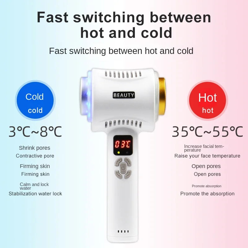 Beauty Import Instrument Facial Ice Compress Instrument Ice Hammer Color Light Rejuvenation Instrument Import Cold and Hot