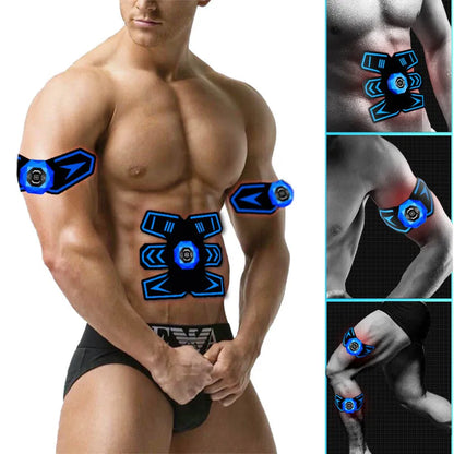 New Electric ABS Muscle Stimulator EMS Abdomen Waist Trainer Myostimulator Body Fitness Weight Loss Body Slimming Massager