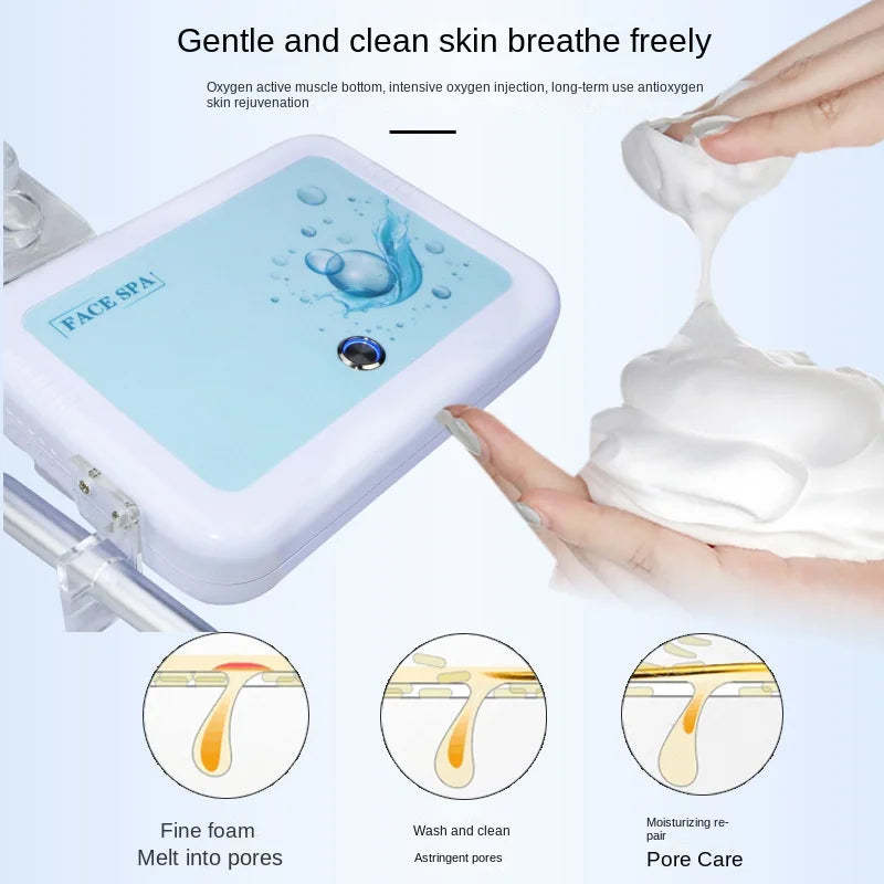 New FACE SPA Oxygen Magic Bubble Instrument Cleansing Mites Whitening Facial Rejuvenation Japan Skin Management Beauty Salon