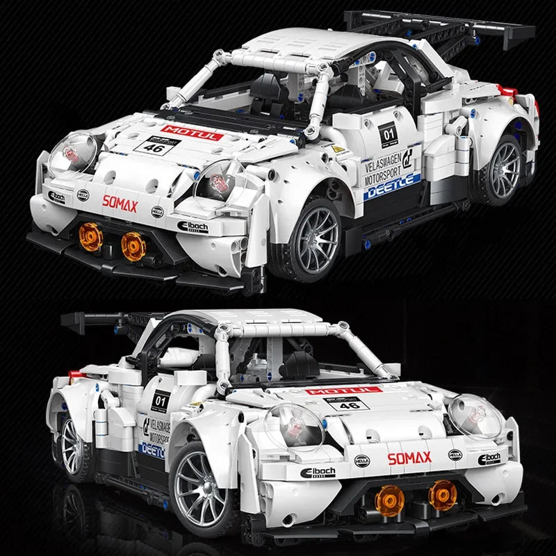 1785Pcs Technical MOC Mechanical Racing Sport Car Model Building Blocks City 1:14 Speed Vehicle Bricks Toys For Kids Gift