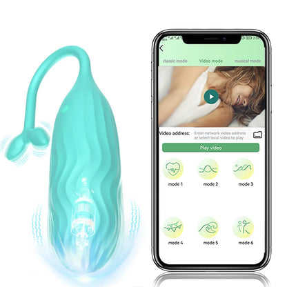 APP Wireless Remote Cute Whale Vibrator Jump Egg Sex Toys for Women Waterproof Vibration Wearable Rotating G-spot Massager