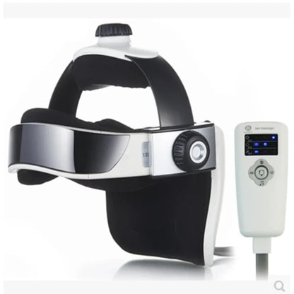 Cyber Electric Heat Head Massage Helmet Neck Massage Music Eye Massage Muscle Stimulator Health Care for Relax & Stress Relief