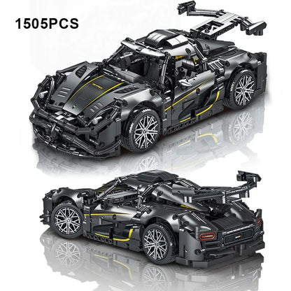 1505PCS Technical MOC Super Speed Car Building Blocks Sport Racing Vehicle Assemble Bricks Toys for Boy Friend