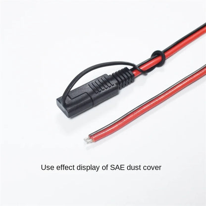 14AWG Solar Panel Extension Cable, Photovoltaic Inverter Connection, 2 Square, with Dust Cover, SAE Power Cable, 1M