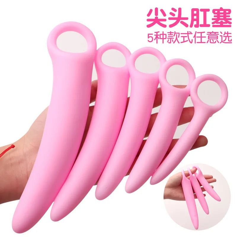 1pc Silicone Crescent Anal Plug Female Butt Plug Dildo Anal Stimulation G-Spot Masturbation Adult Sex Toys for Women Men