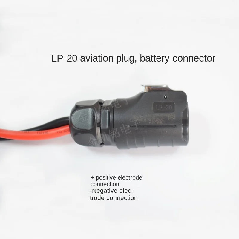 40cm 10AWG Quick Battery Connector, 30A Anderson Plug To LP-20 Male Cable for Aviation Solar Power