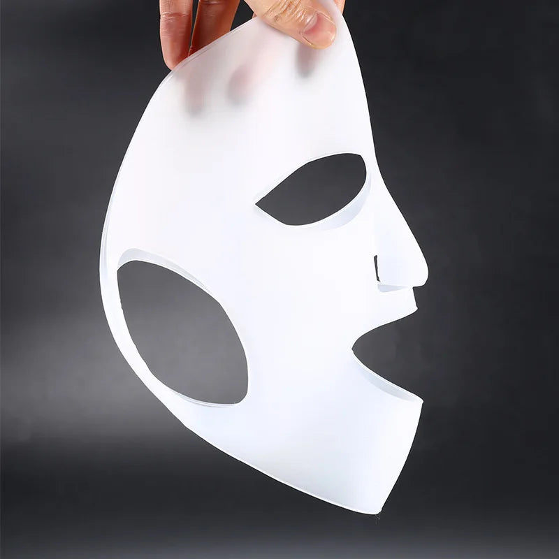 4 Colors Silicone Face Mask Reusable Moisturizing Lifting Firming Anti Wrinkle V Shape Face Firming Gel Sheet Mask Ear Fixed