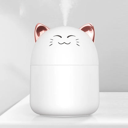 Facial Humidifier with Colorful Atmosphere Light 250ml Capacity Cold Mist Aroma Diffuser Home Bedroom Humidifier Purifies