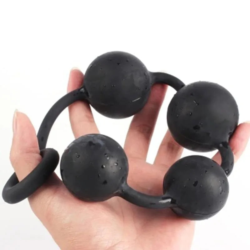 1PCS Silicone 4-Balls AL Big Anal Beads Butt Plug Vaginal Dilatator Anal Balls Expander Vibrant S&M Sex Toys For Women/Men