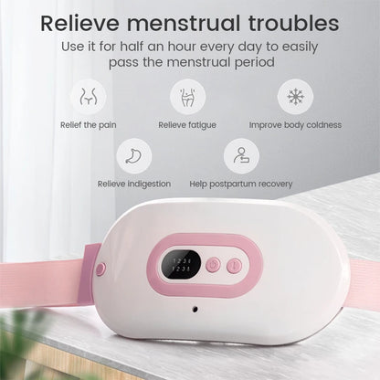 Electric Infrared physiotherapy Warm Uterus Belt Rechargable Heating Uterus Belt Postpartum Recovery Acupoints Vibrating Massage