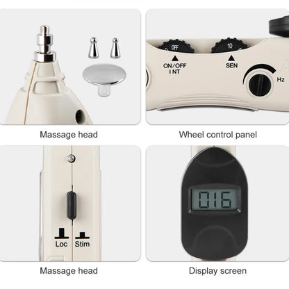 TENS Electronic Needle and Pen Massager Digital Display Point Detector Pain Treatment Acupuncture Meridian Pen Muscle Stimulator