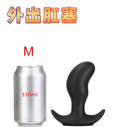 Sofe Silicone Pea Pod Anal Plug Butt Plug Vaginal Anal Dilator Invisible Wearing Anal Plug Powerful Sucker Stopper Gay Sexy Toys