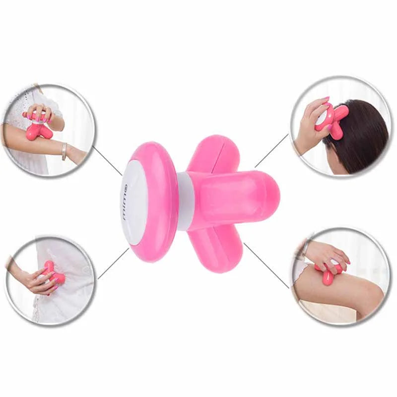 Mini Handled Electric Massager Body Wave Vibrating USB Massage Triangle Body Health care beauty Massager Small Massor Relaxation